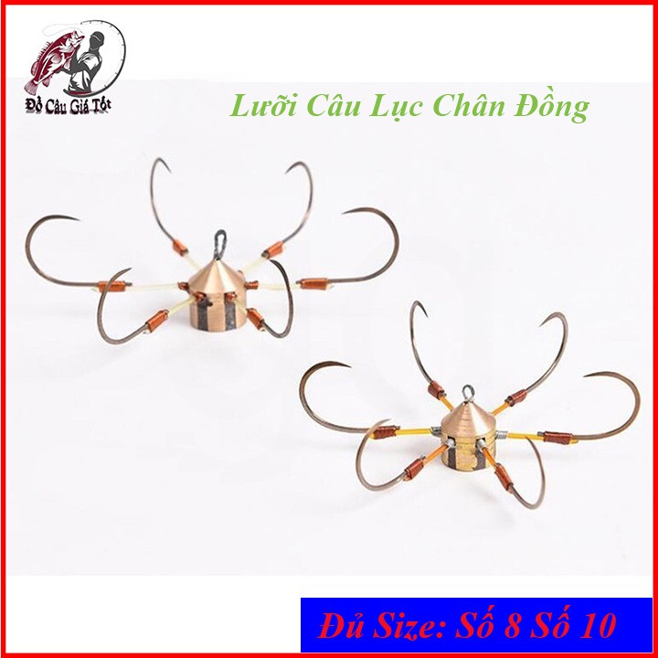 Lưỡi Câu Lục Chân Đồng Lưỡi Câu Lục Chuyên Câu Lục Tỳ Lục Bềnh - Đồ Câu Giá Tốt