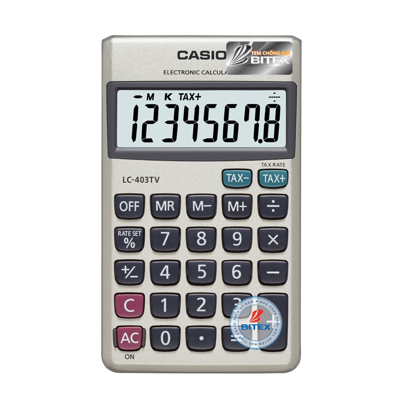 Máy tính Casio LC-403 (Casio LC 403) - N/k bởi Bitex - B/hành 02 năm