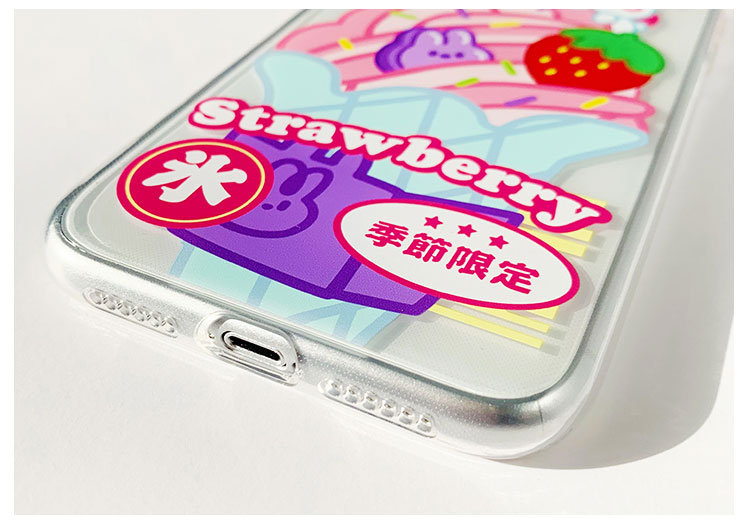Ốp Lưng Chống Sốc In Hình Que Kem Dâu Cho Iphone 11 Pro Xr / Xs / X 7 8 Plus | BigBuy360 - bigbuy360.vn