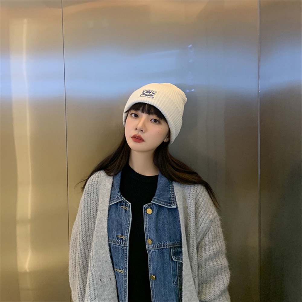 Mũ len dày dặn giữ ấm mùa đông phong cách hàn quốc thích hợp cho nam và nữ