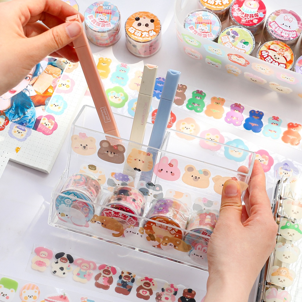 Set Sticker 100 Miếng Dạng Cuộn Băng Keo Phần 2