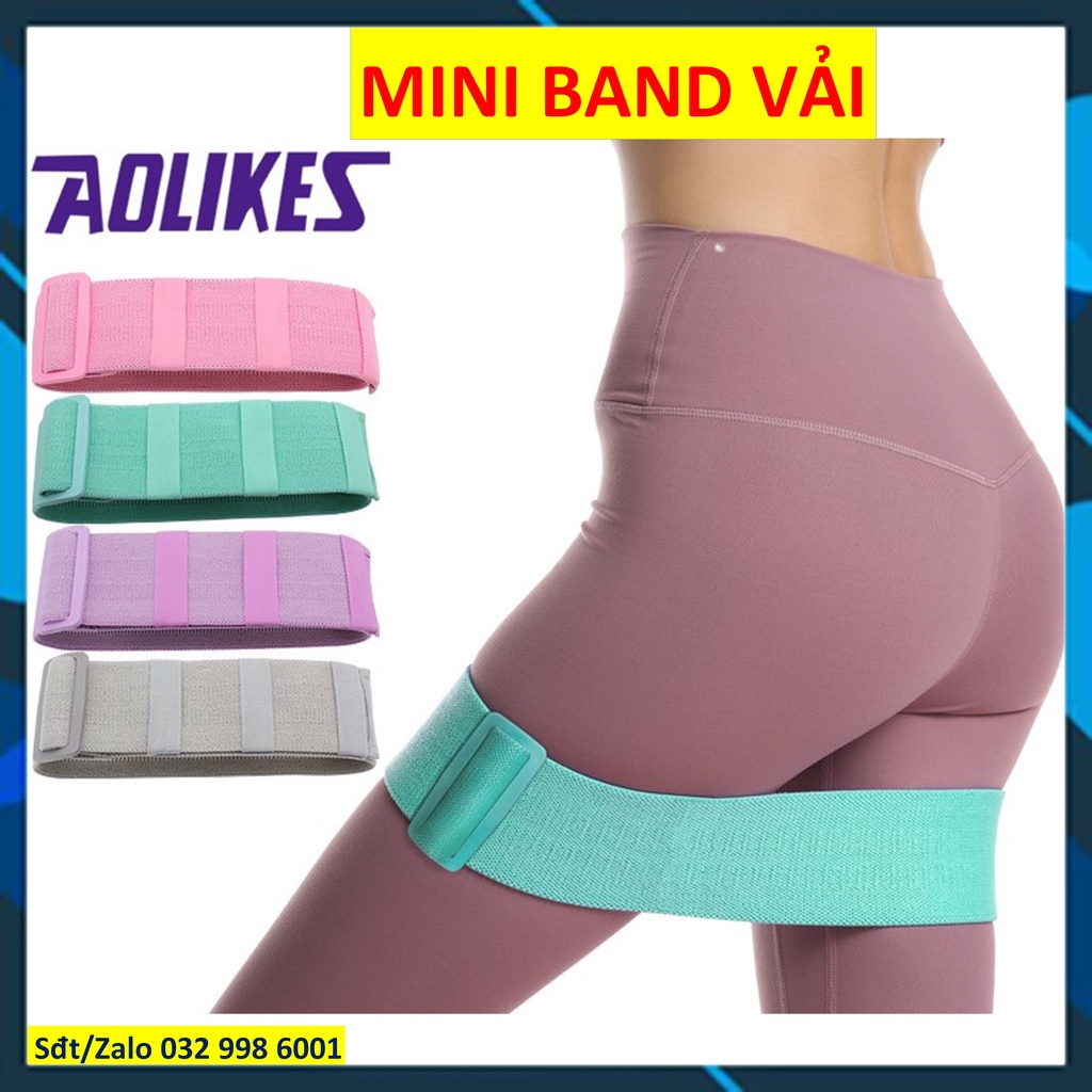 Dây kháng lực tập mông chân đùi Dây mini band tập gym yoga Dây miniband Aolikes 3603 3606 Dây kháng lực gym ddcg