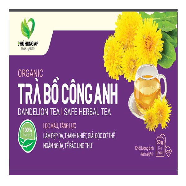 Trà Bồ Công Anh Organic - Phú Hưng AP | Ăn Vặt Healthy.