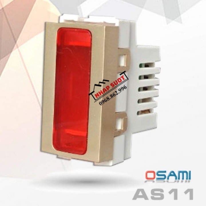 Hạt đèn báo Osami màu trắng, vàng