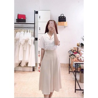 Hình ảnh thật ( sét váy áo ) Chân Váy Vintage