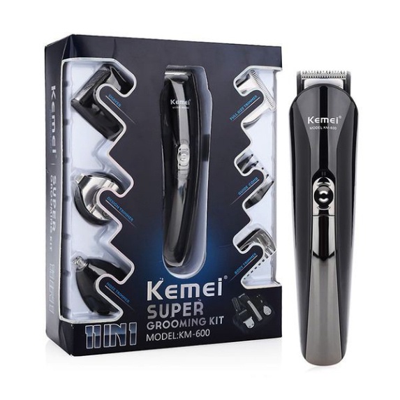 Tông đơ cắt tóc kiêm máy cạo râu đa năng 6 in 1 Kemei KM-600