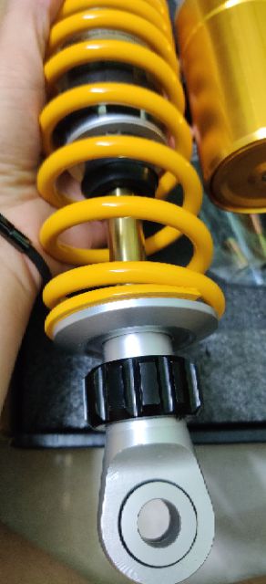 Phuộc sau OHLINS bình dầu mẫu 2019 có núm tăng chỉnh gắn Dr Wave RS WIN MAX TAURUS SIRIUS JUPITER AXELO ELEGANT