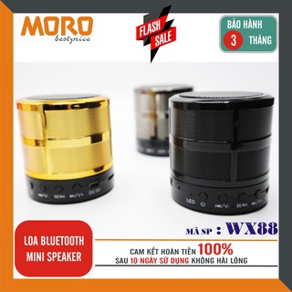 Loa bluetooth mini wx88 – vỏ kim loại âm thanh hay