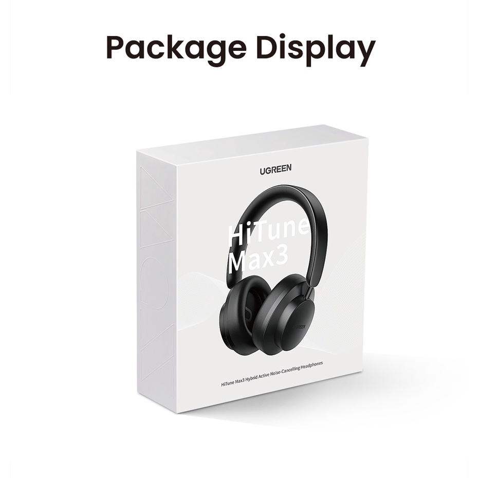Tai nghe bluetooth UGREEN HiTune Max 3 Hybrid 35dB chống ồn ANC