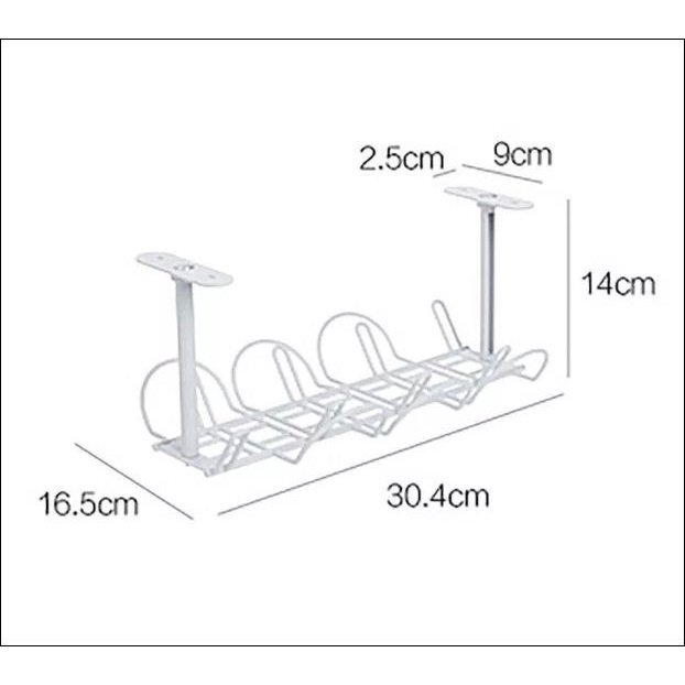 Giá Lưu Trữ Dưới Bàn Dây Sạc Lưu Trữ Gọn Gàng Dây Cáp Điện
