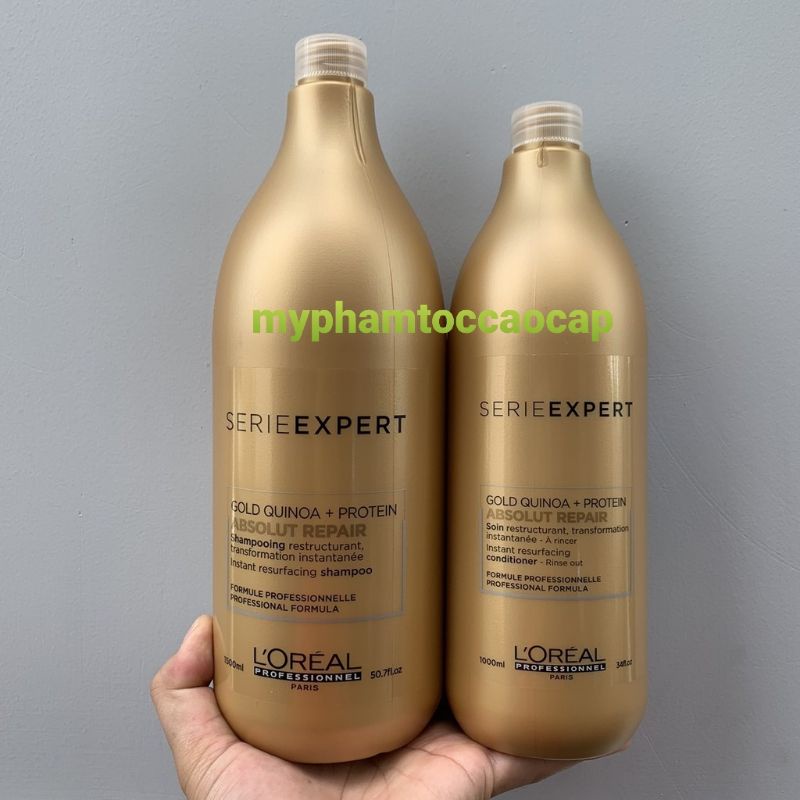 CẶP GỘI XẢ PHỤC HỒI HƯ TỔN LOREAL LIPIDIUM ABSOLUT REPAIR 1500ML/1000ML