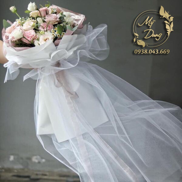 [Bảng màu 1] Voan lưới bó bông giữ phom tốt (Khổ 2m4) - Chuyên dùng gói hoa, bó bông, trang trí - L20