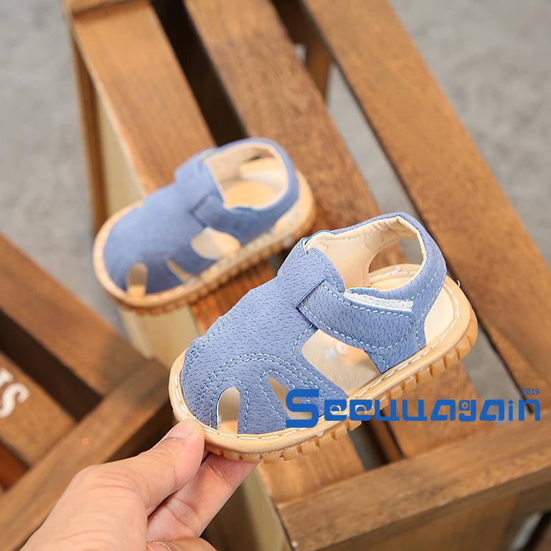 Giày Sandal Đế Mềm Chống Trượt Cho Bé Từ 0-2 Tuổi