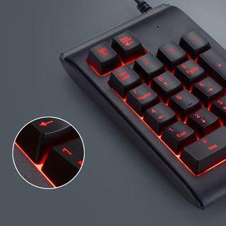 Three Colors RGB Backlit USB Wired Keyboard Waterproof Number Pad Numeric Keypad