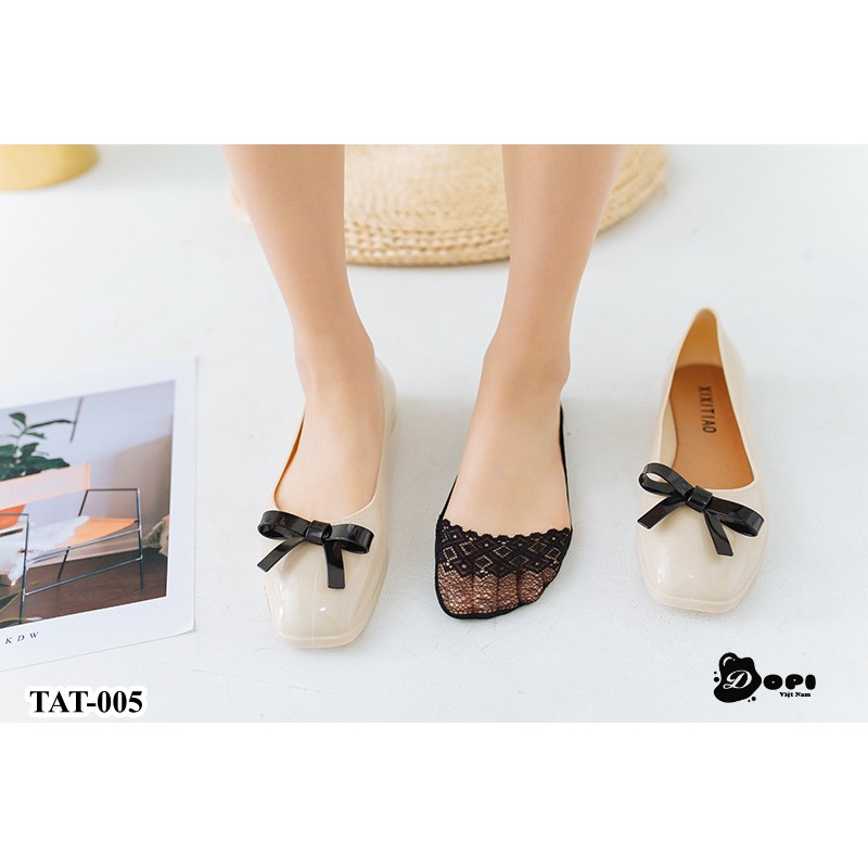 Tất nữ đi hài, giày búp bê chống trượt TAT-005
