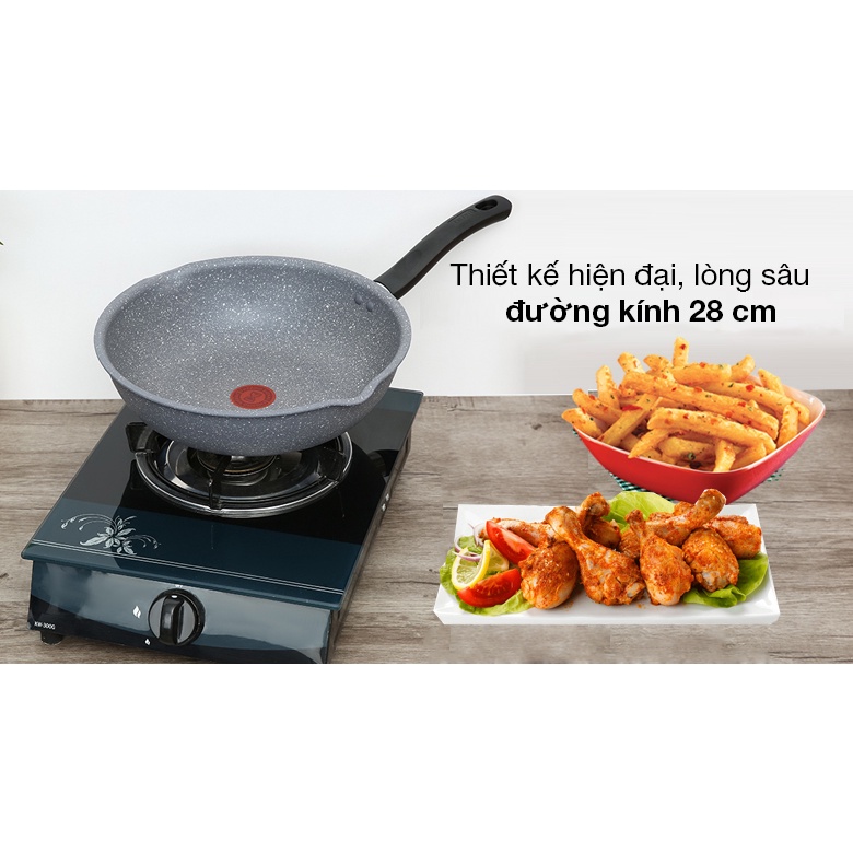 Chảo lòng sâu chống dính Tefal Cook Healthy 24cm/26cm/28cm - Sử dụng bếp từ