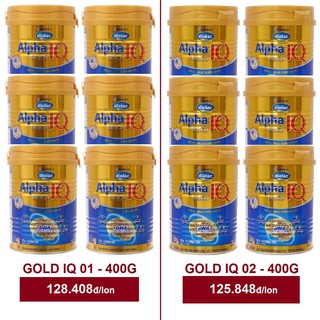 COMBO12 - 06 GOLD IQ 1 Và 06 GOLD IQ 2 - LOẠI 400G- Bán Sỉ - SỮA BỘT VINAMILK