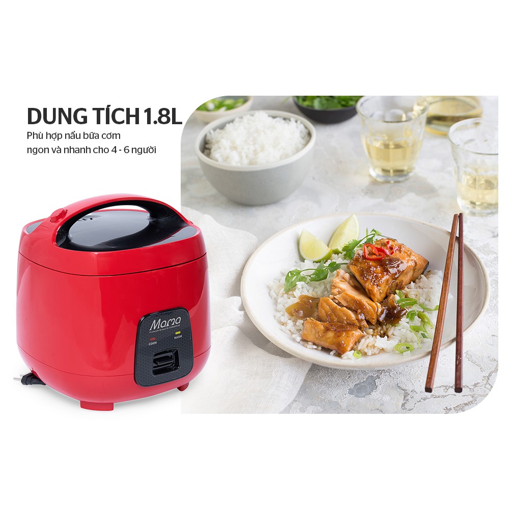 Nồi cơm điện 1.8L SUNHOUSE MAMA SHD8652 bảo hành 2 năm | BigBuy360 - bigbuy360.vn