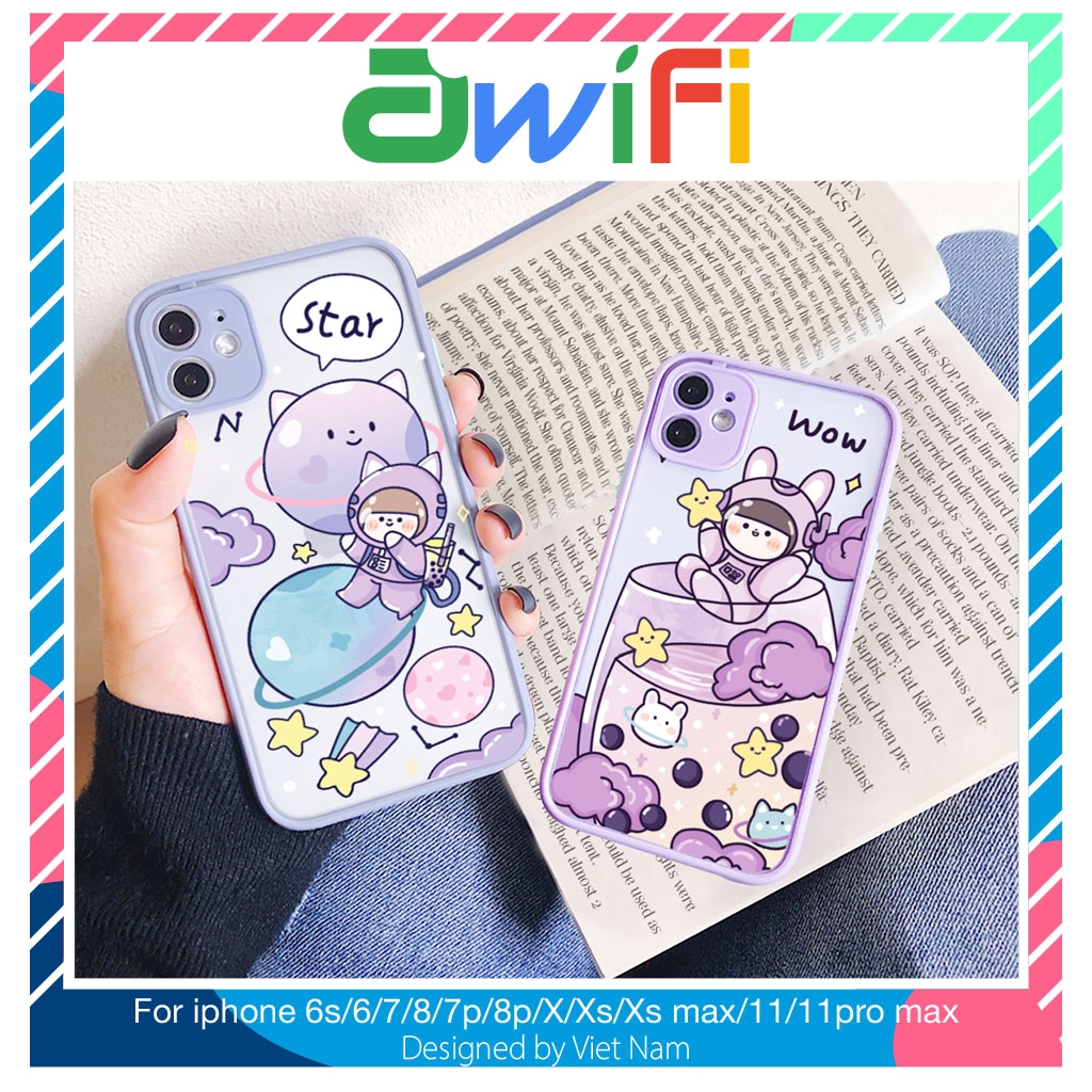 Ốp lưng iphone nhám Star wow 5/5s/6/6plus/6s/6splus/7/7plus/8/8plus/x/xr/xs/11/12/pro/max/plus/promax - Awifi Case U6-5