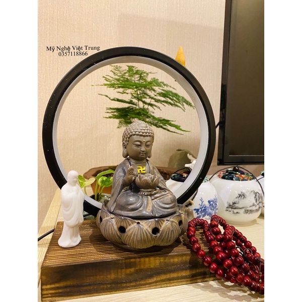 Tượng Phật Đèn Led Xông Trầm Hương
