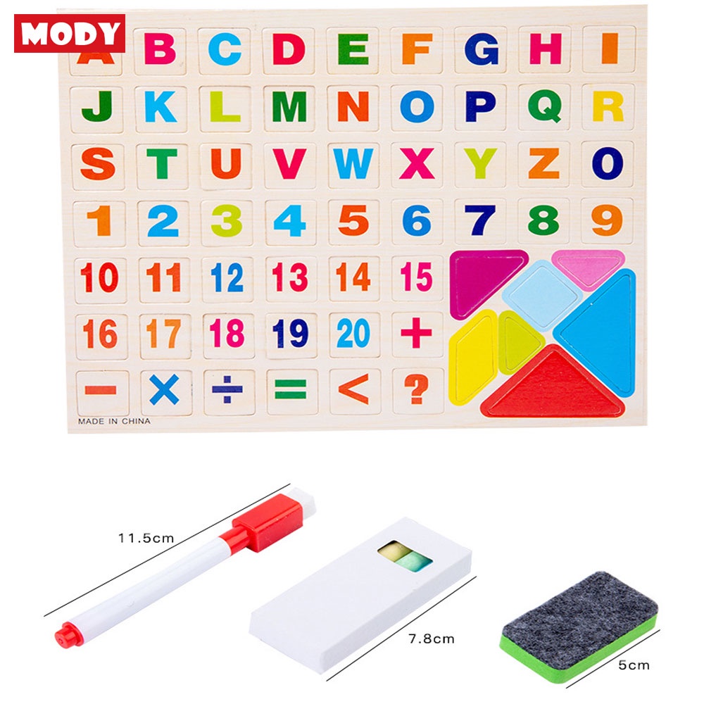Bảng vẽ từ tính 2 mặt gập gọn hỗ trợ bé học tập MODY M8840