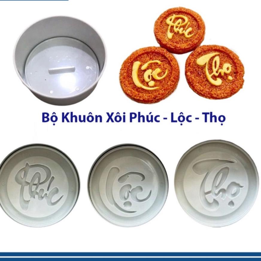 [SIÊU TIỆN LỢI] Khuôn xôi, khuôn làm bánh phúc lộc thọ bằng nhựa thực phẩm cứng cao cấp