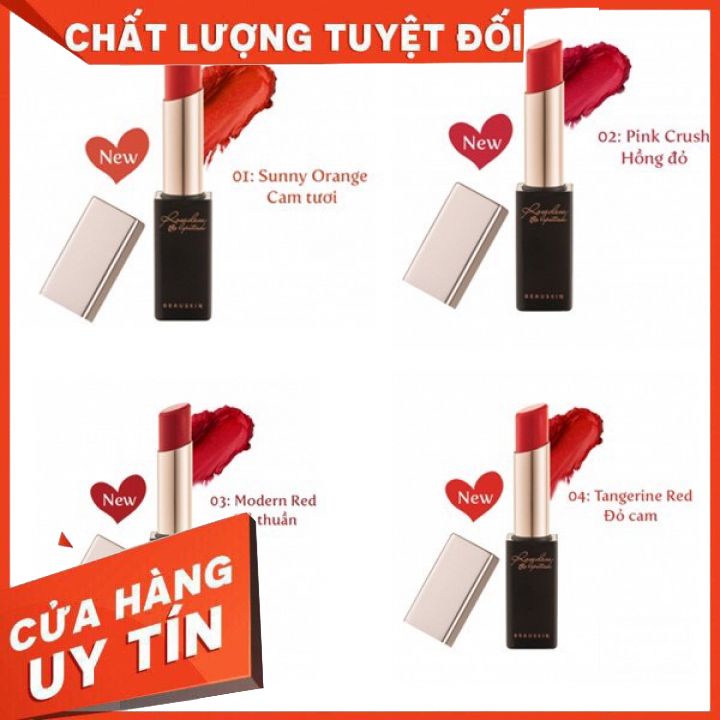 Son lì Beauskin Rosedew Matte Creamy Hàn Quốc  -chất son lỳ dưỡng môi lâu phai [Có 4 sang chảnh màu cho bạn lựa chọn)✨✨✨