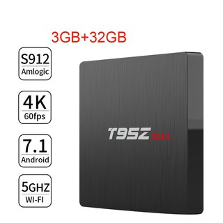 Android Box T95Z MAX, Chip S912 Cao cấp, Ram 3GB, Rom 32GB, Wifi 2.4/5Ghz, Blutooth 4.1, Cấu Hình Cao Cấp Mạnh Mẽ Nhất