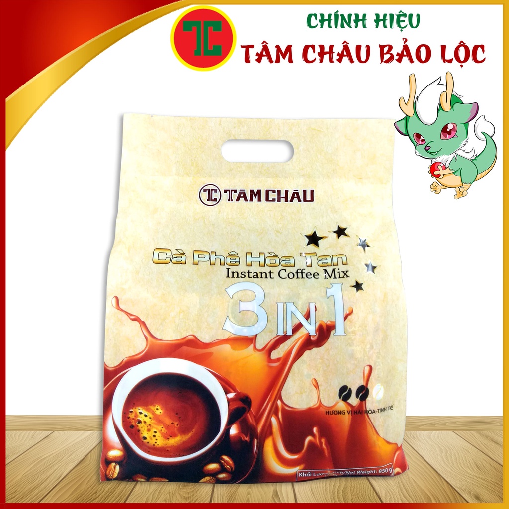 Cà Phê Sữa Hòa Tan 3 in1 850G (Cafe Sữa, Coffee Sữa) Chính hiệu TÂM CHÂU BẢO LỘC