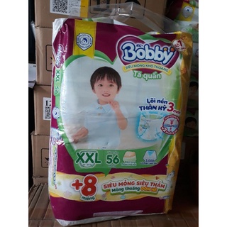 HCM (TẶNG THÊM 8 MIẾNG ) TÃ QUẦN BOBBY M76+8 - L68+8 - XL62+8 - XXL56+8 (mẫu mới)