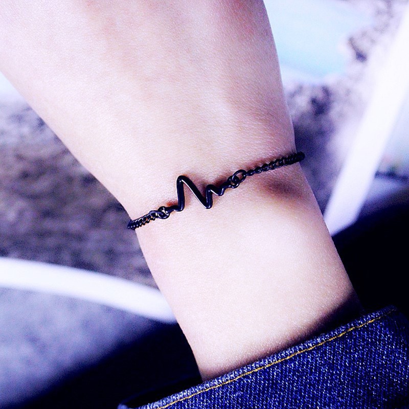 Một CẶP Vòng tay Nhịp tim Rhy CÁ TÍNH Điều chỉnh được độ rộng