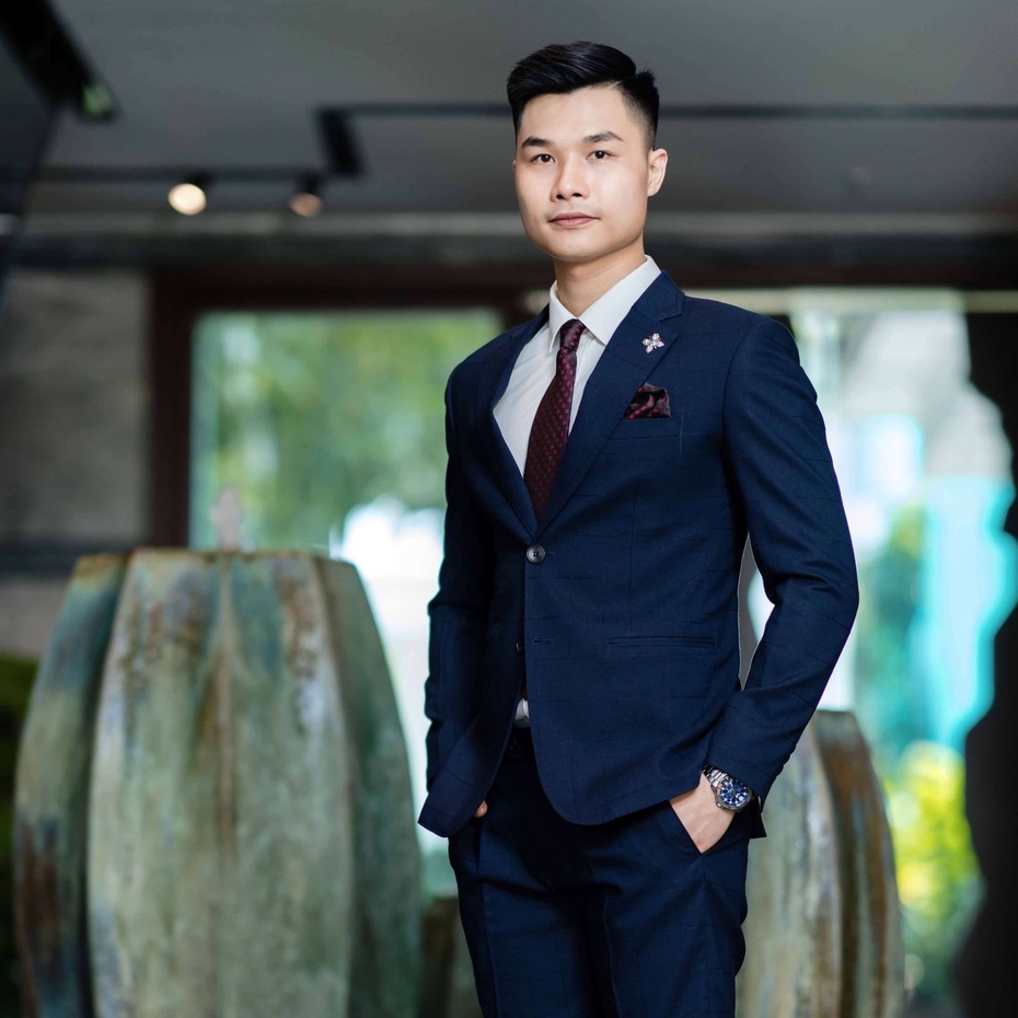 Vest nam cao cấp D.suit Mã 101 Màu Tím Than Đậm Kẻ Ô