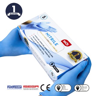 Găng tay y tế Nitrile không bột (Xanh) ONE GLOVES
