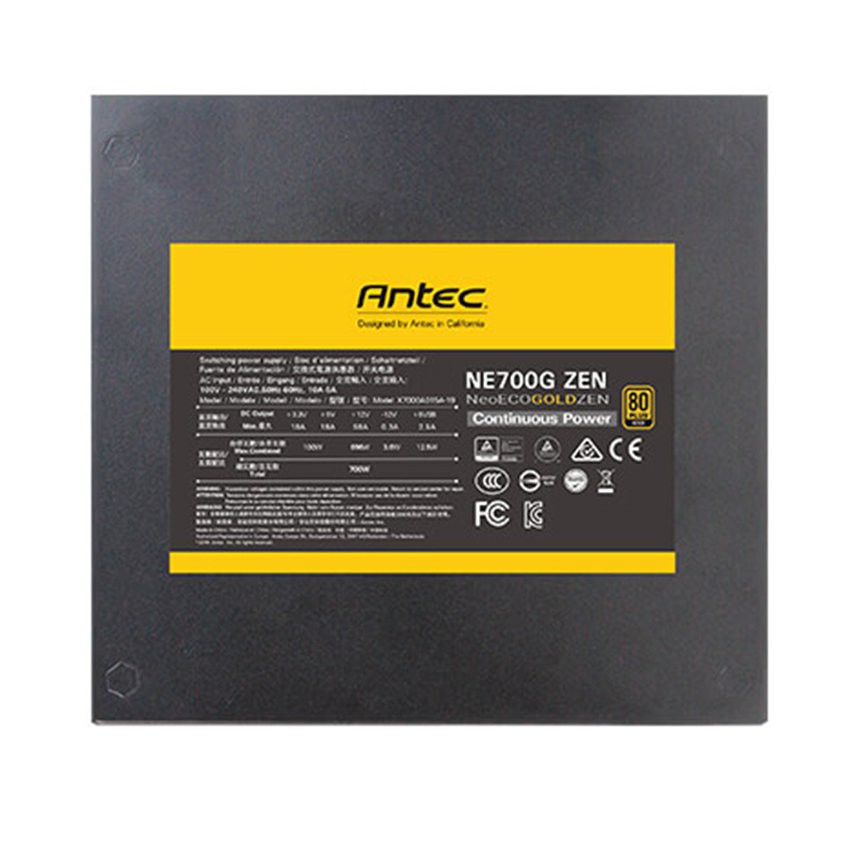 [Mã ELMSBC giảm 8% đơn 300K] Nguồn máy tính Antec NeoEco NE700G ZEN Công suất thực 700W - 80 Plus Gold