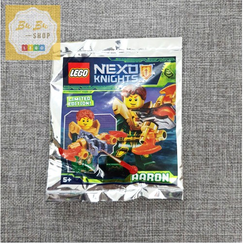 Lego Nexo Knights 271825 - Aaron foil pack #2 - Bộ xếp hình Lego Nhân vật Aaron