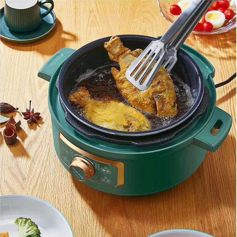 Nồi Nấu Điện Đa Năng, Đun Áp Suất, Nấu Lẩu Chống Dính Có Dung Tích 3L Hàng Nội Địa Cao Cấp Đa Chức Năng Bảo Hành 6 Tháng