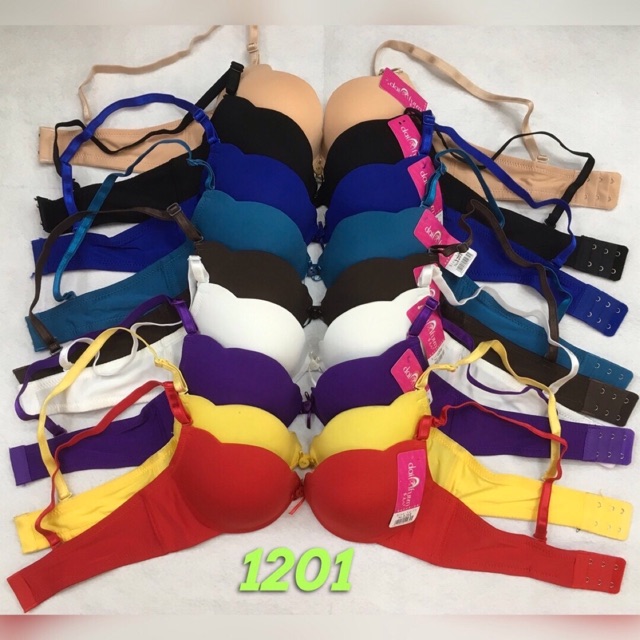 Áo ngực (1201) trơn mút vừa cài sau