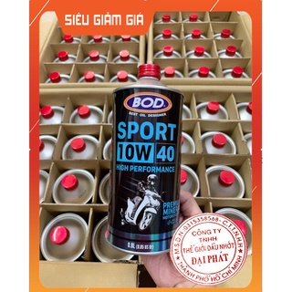 Dầu nhớt nhập khẩu 100% BOD Sport 10w40 scooter 800ml