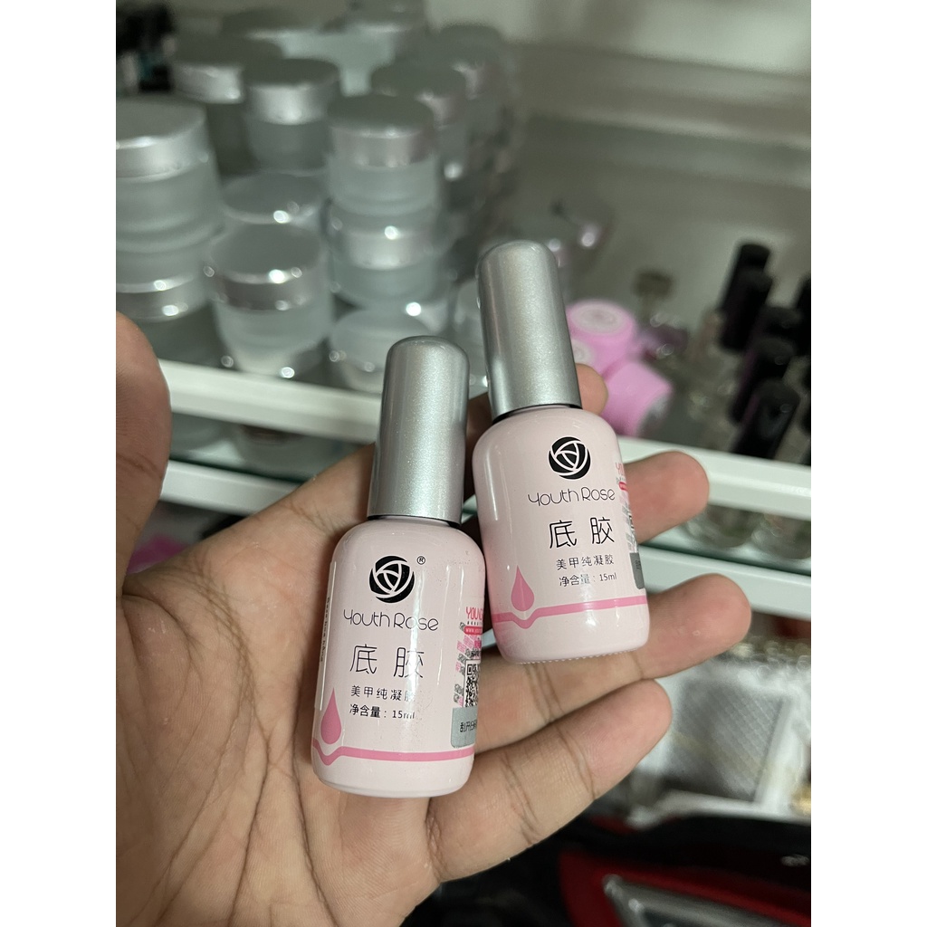 Base Top Cứng móng  top li hoa hồng liên kết 15ml