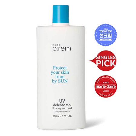 [Full 200 ml][ĐỦ BILL] Kem Chống Nắng Make P:rem UV Defense Me Blue Ray Sun Fluid Make Prem | BigBuy360 - bigbuy360.vn
