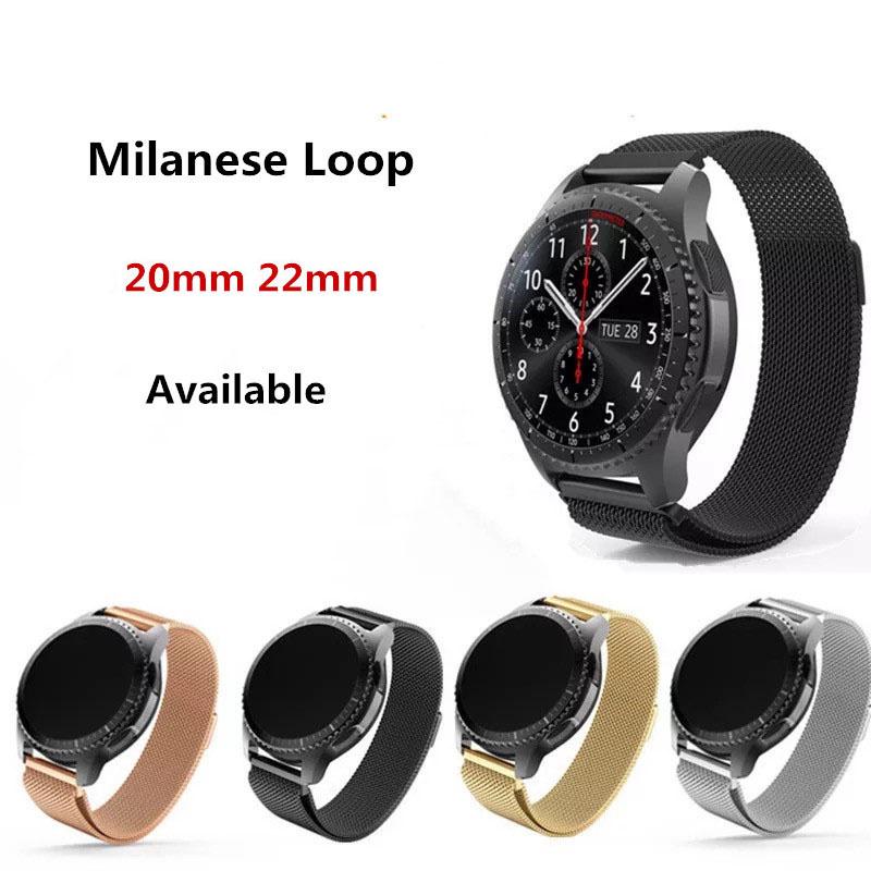 Dây đeo inox sang trọng cho đồng hồ Samsung Gear S3 S2 Sport Band Galaxy