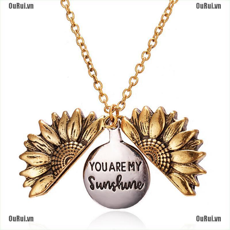 Vòng cổ Mặt Hình Hoa Hướng Dương Mở Khóa Thời Trang