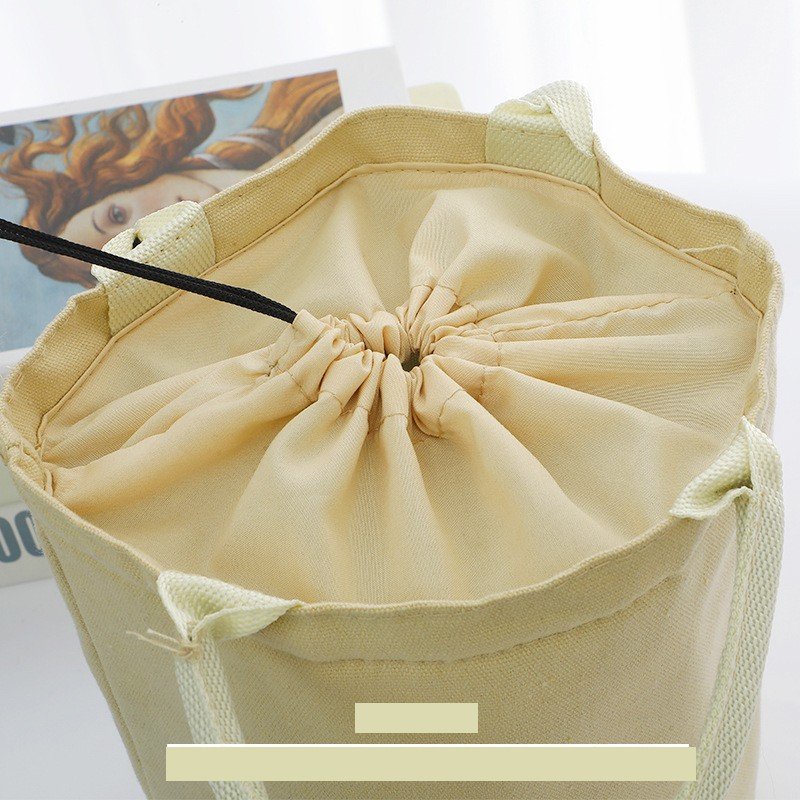 Túi vải đựng cơm tròn cao cấp Mầm Đậu, lót nhôm dày, giữ nhiêt 2-4h