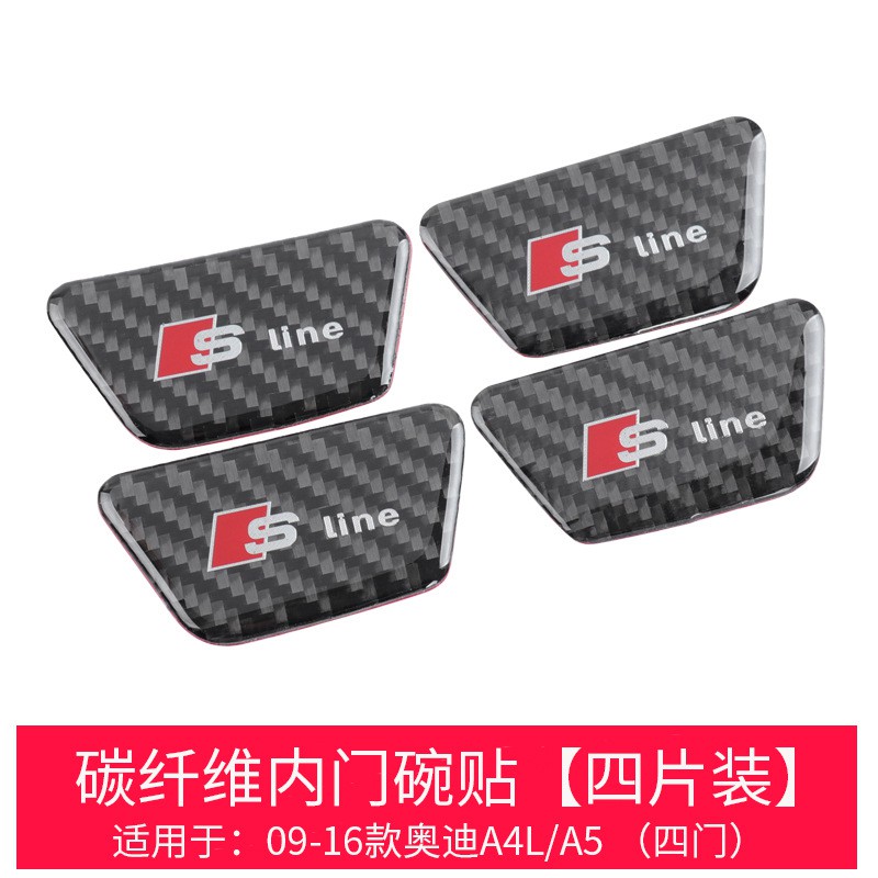 Miếng Dán Tay Nắm Cửa Bằng Sợi Carbon Cao Cấp Cho Xe Hơi Audi Kameng B8 B9 A3 A4 A5 A6 A3 Q3 Q5 Q7