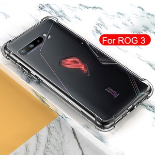 For Asus ROG Phone 3 Clear TPU Bumper Cushion Cover with Reinforced Corners Phone Case
