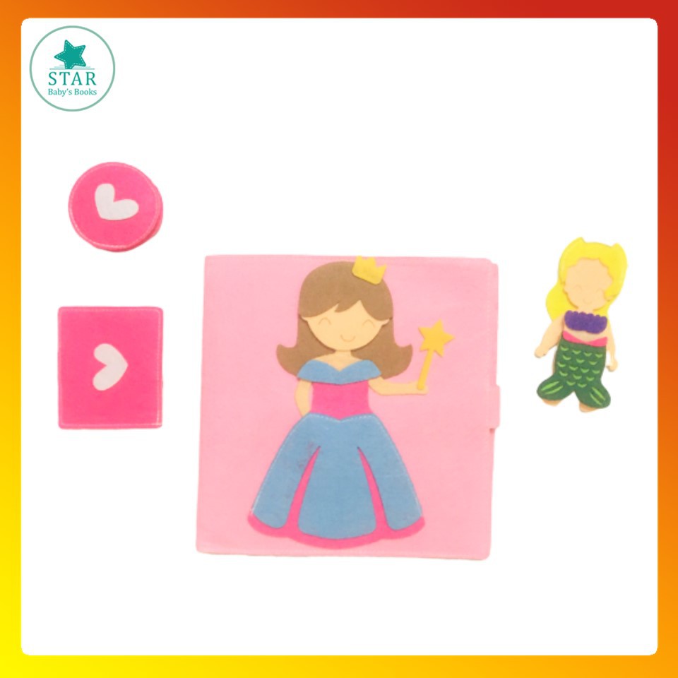 [Rẻ Vô Địch] - Sách Vải  Công Chúa Disney (2-6 tuổi)