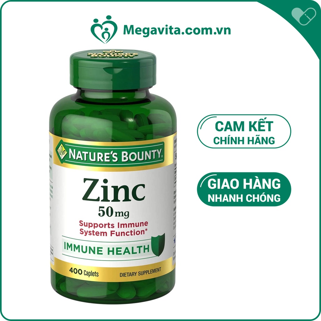 Viên Uống Bổ Sung Kẽm Nature’s Bounty Zinc 50mg