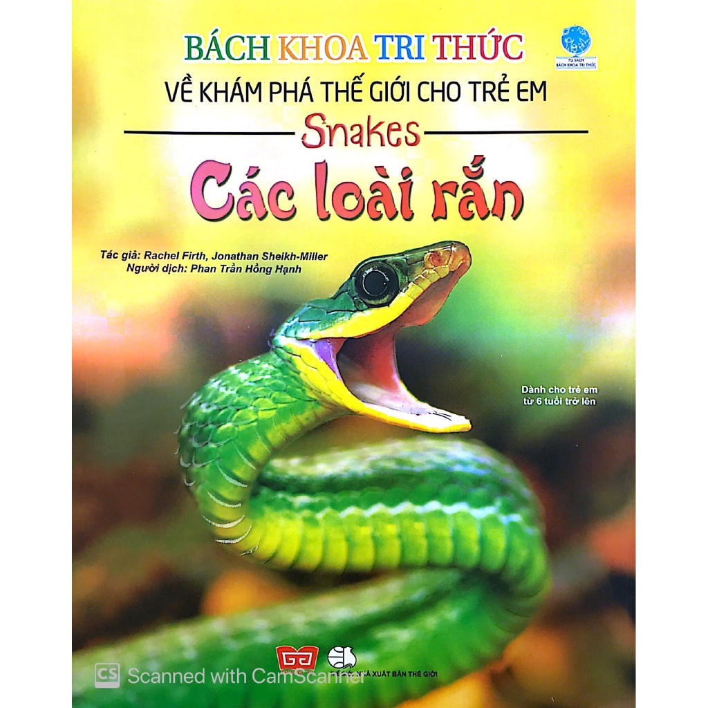 Sách - Bách Khoa Tri Thức Về Khám Phá Thế Giới Cho Trẻ Em - Các Loài Rắn