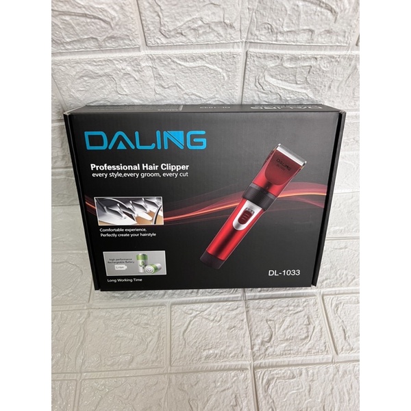 Tông đơ cắt tóc DALING -1033 tặng kèm pin sạc dự phòng