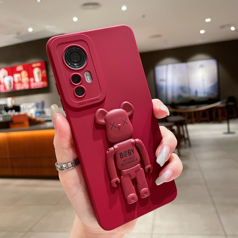 Ốp Điện Thoại TPU Mềm Có Giá Đỡ Họa Tiết Hoạt Hình Cho Xiaomi Mi 12 12s 12X 11 Pro Lite